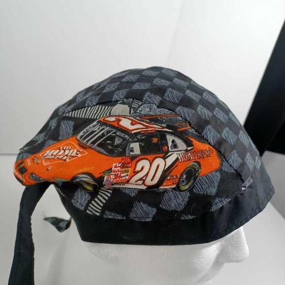 Nascar Tony Stewart Biker Bandana -Durag -Home Depot No. 20 -Tie Back -Vintage - Picture 9 of 13